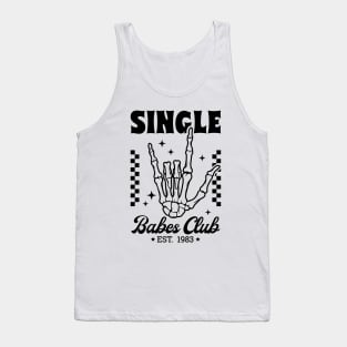 Single Babes Club Skeleton Tank Top